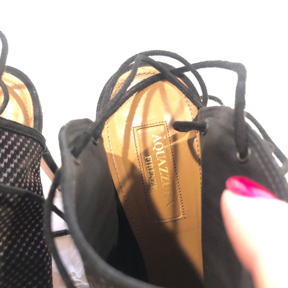 RARE!! Aquazurra Mayfair houndstooth Sz 41 - Picture 11 of 13